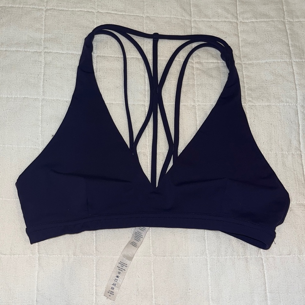 Size 8 lululemon dark purple sports bra